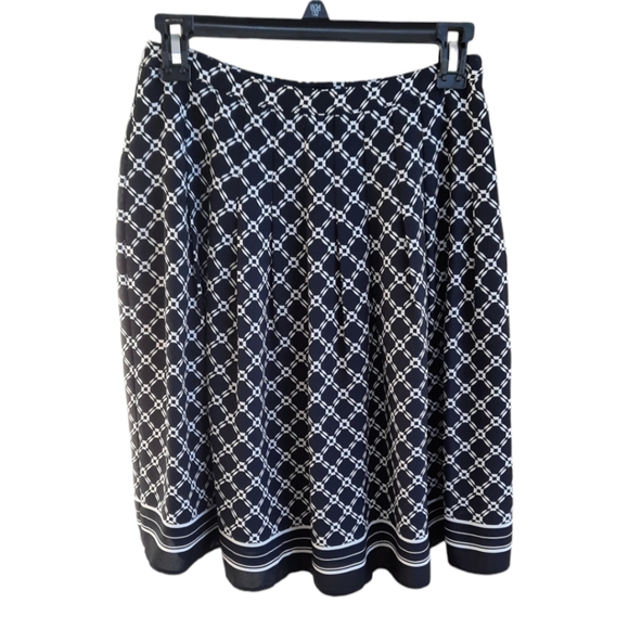 Talbot's Geometric Print Skirt - Picture 1 of 4